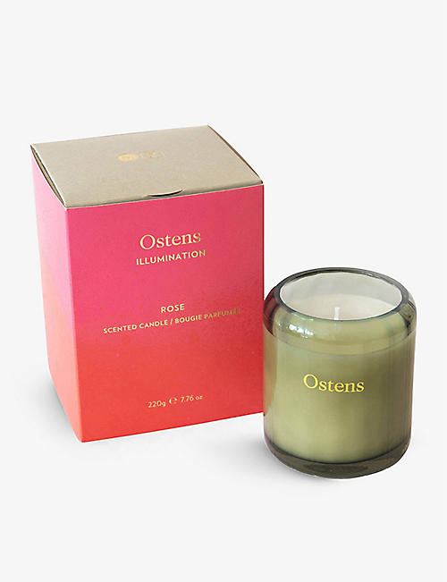 OSTENS: Illumination Rose scented candle 220g