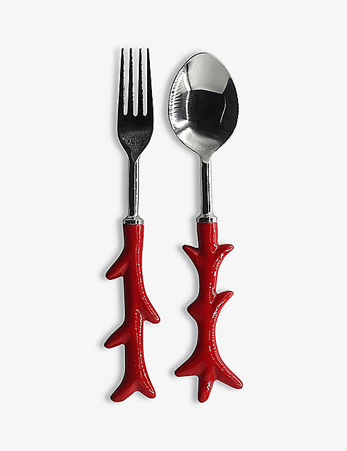LES OTTOMANS: Saint Jacques ceramic fork and spoon set
