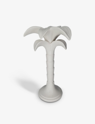 LES OTTOMANS: Palm ceramic candle holder 25cm