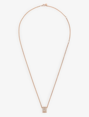 CHAUMET: Bee My Love 18ct rose-gold and 0.6ct diamonds pendant necklace