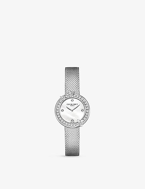 CHAUMET: Hortensia Eden stainless-steel and 1.05ct diamond quartz watch