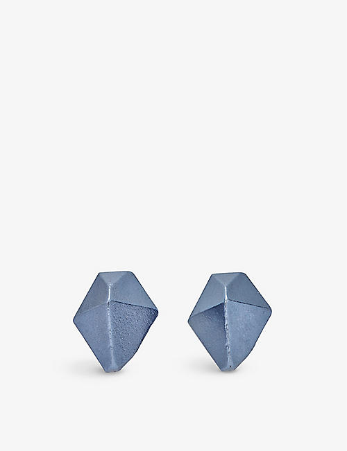 LA MAISON COUTURE: The Rock Hound HotRocks recycled sterling-silver stud earrings
