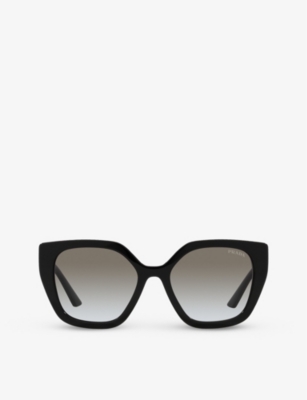PRADA: PR 24XS rectangle-frame acetate sunglasses