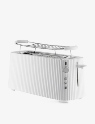ALESSI: Plisse stainless steel two-slice toaster