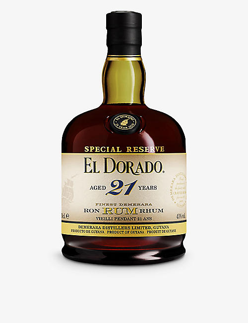 EL DORADO: El Dorado 21-year-old rum 700ml