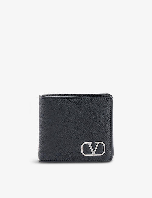 VALENTINO GARAVANI: Brand-plaque leather wallet