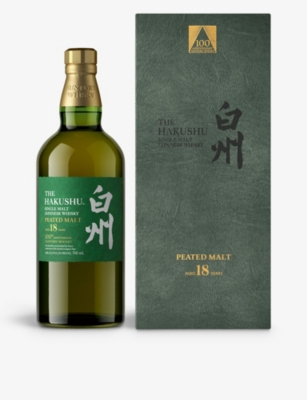 SUNTORY: Hakushu 100th anniversary 18-year-old peated-malt whisky 700ml