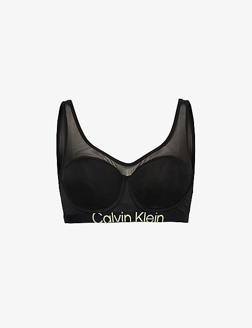 CALVIN KLEIN: Future stretch-mesh underwired bra