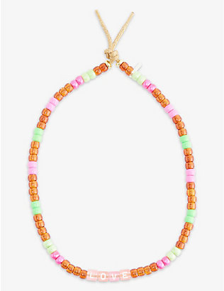 LOVE BEADS BY LAUREN RUBINSKI: Love cord bead necklace