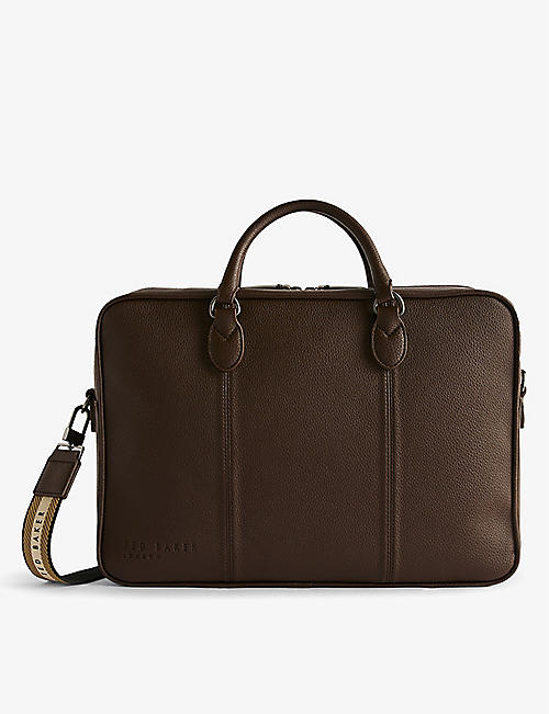 TED BAKER: Kaden faux-leather briefcase