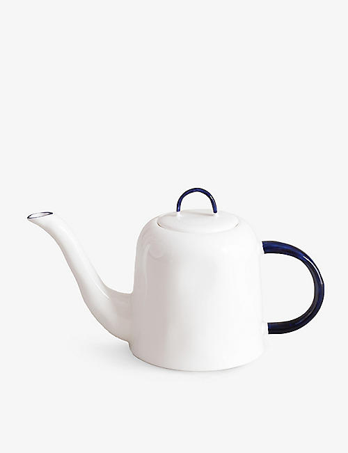 FELDSPAR: Dimpled-texture bone-china teapot 500ml
