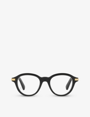 CARTIER: 6L001665 CT0419O round-frame acetate optical glasses
