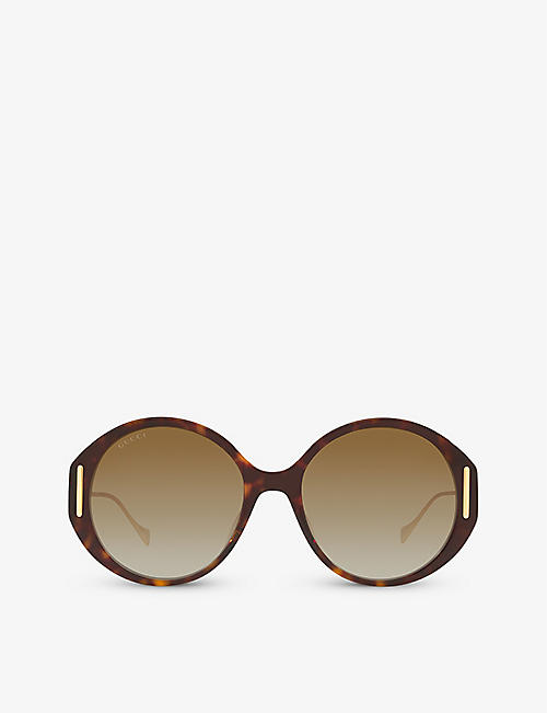 GUCCI: GC001958 GG1202S round-frame acetate sunglasses