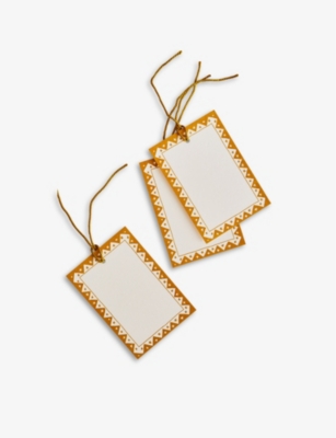 HEATHER EVELYN: Star Border gift tags pack of eight