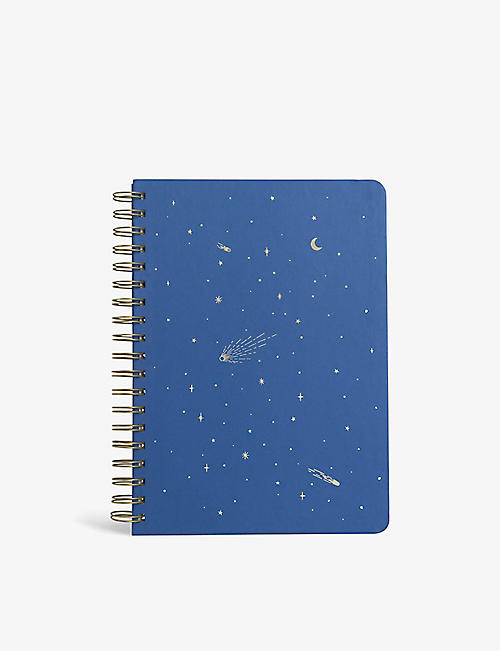 PAPIER: Shooting Stars spiral paper notebook 17.6cm x 25cm