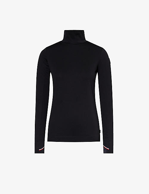 MONCLER GRENOBLE: High-neck slim-fit stretch-woven top