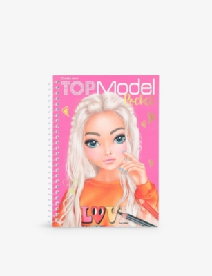 TOP MODEL: Pocket colouring and sticker book