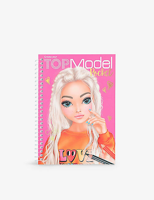 TOP MODEL: Pocket colouring and sticker book