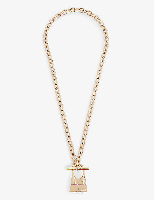 JACQUEMUS: Chiquito brass and bronze necklace