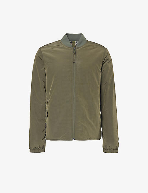 PS BY PAUL SMITH: Reversible padded relaxed-fit woven bomber jacket