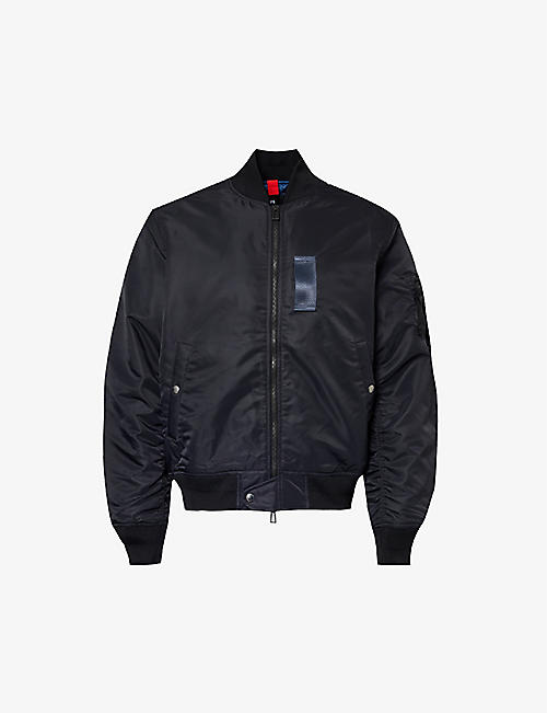 PS BY PAUL SMITH: Padded relaxed-fit recycled-nylon bomber jacket