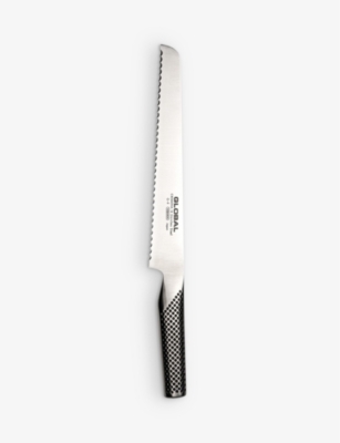 GLOBAL: Classic branded-blade stainless-steel bread knife 21cm