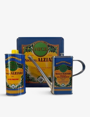 NICOLAS ALZIARI: Extra-virgin olive oil watering can gift set 500ml