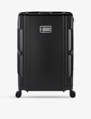 HARPER COLLECTIVE: Large hard-shell recycled-plastic suitcase 79cm x 52cm