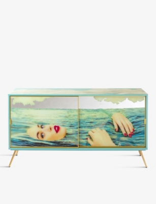 SELETTI: TOILETPAPER Sea Girl wooden cabinet 83cm