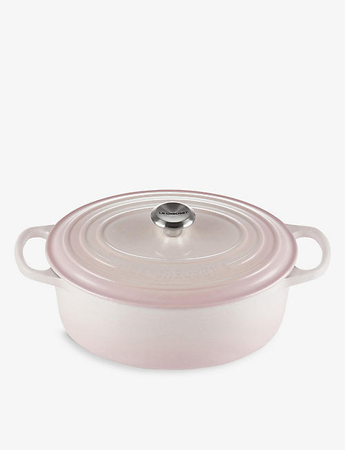 LE CREUSET: Signature oval cast-iron casserole dish