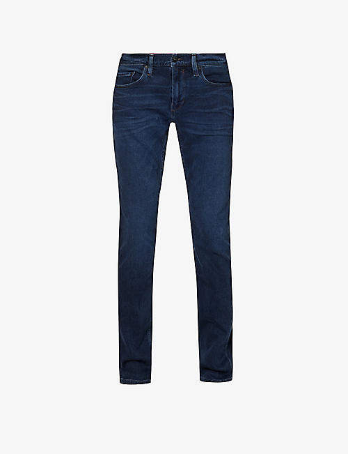 PAIGE: Lennox belt-loop slim-fit stretch-denim jeans