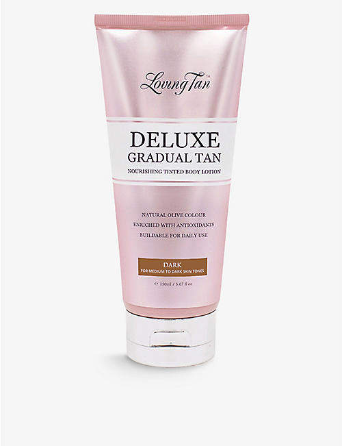 LOVING TAN: Deluxe Gradual Tan Dark tinted body lotion 150ml