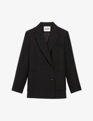 CLAUDIE PIERLOT: Virginia double-breasted stretch-woven blazer