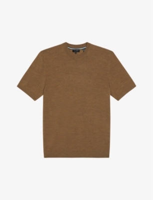 TED BAKER: Senti short-sleeve regular-fit knitted T-shirt