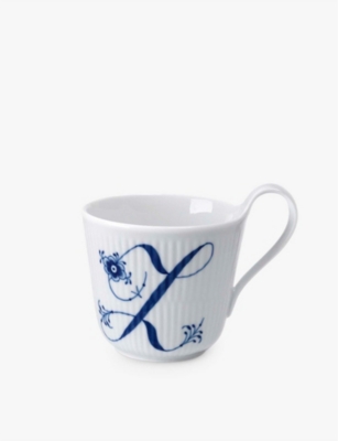 ROYAL COPENHAGEN: Alphabet Z porcelain mug 10cm