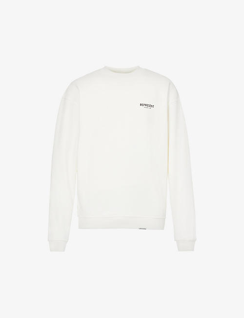 REPRESENT: Owners' Club graphic-print relaxed-fit cotton-jersey sweatshirt
