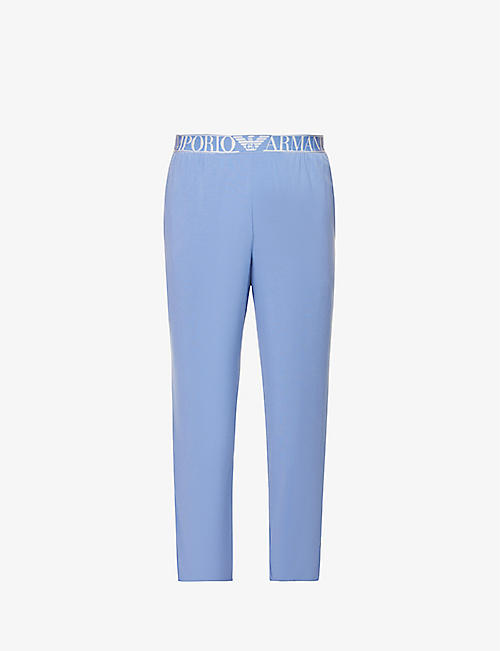 EMPORIO ARMANI: Branded-waistband stretch-modal pyjama bottoms