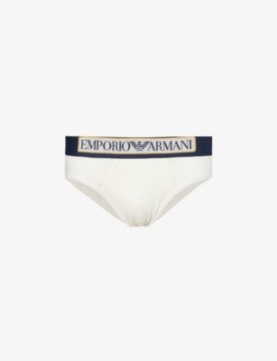 EMPORIO ARMANI: Branded-waistband stretch-cotton trunks