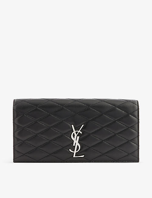 SAINT LAURENT: Kate quilted leather clutch bag