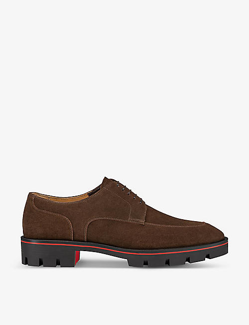 CHRISTIAN LOUBOUTIN: Davisol leather Derby shoes