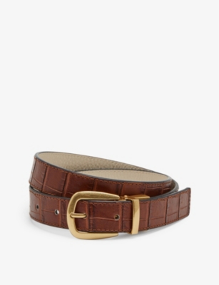 REISS: Madison reversible leather belt