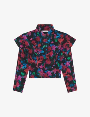 IRO: Martina floral-print silk blouse