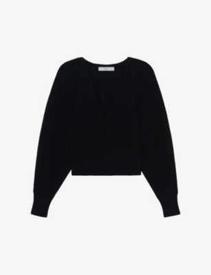 IRO: Adsila V-neck knitted merino-wool jumper