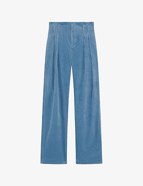 IRO: Jake straight-leg high-rise corduroy cotton trousers