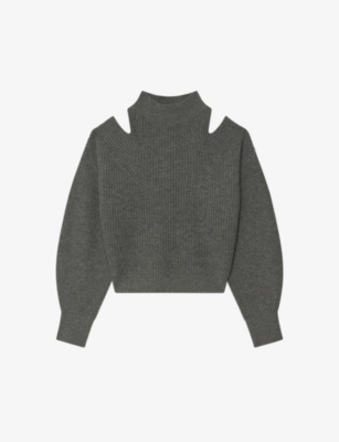 IRO: Kimiko cut-out wool and cashmere-blend jumper
