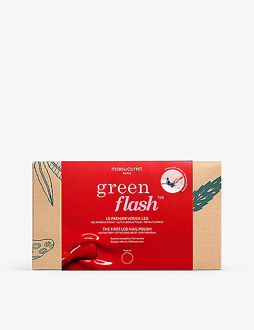 MANUCURIST: Green Flash 24W Poppy Red nail kit