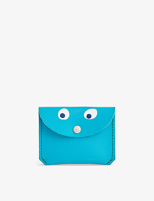 ARK COLOUR DESIGN: Google Eye front-flap leather purse