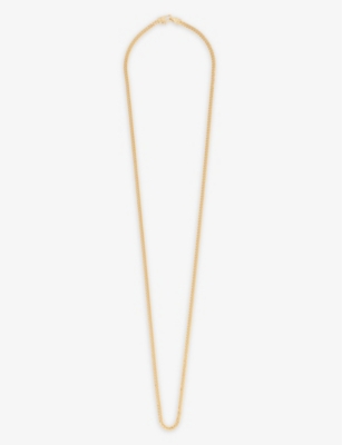 TOM WOOD: Curb 18ct yellow-gold plated sterling-silver necklace