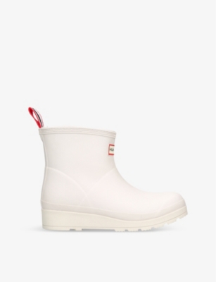 HUNTER: Play borg-lined short rubber wellington boots