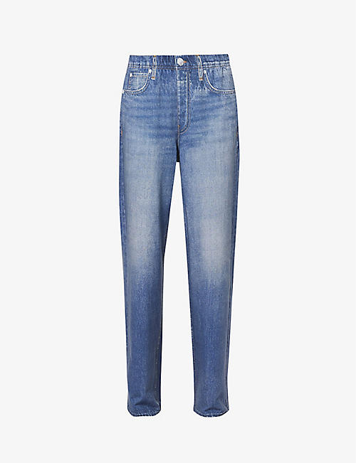 RAG & BONE: Miramar slip-pocket mid-rise straight-leg jeans